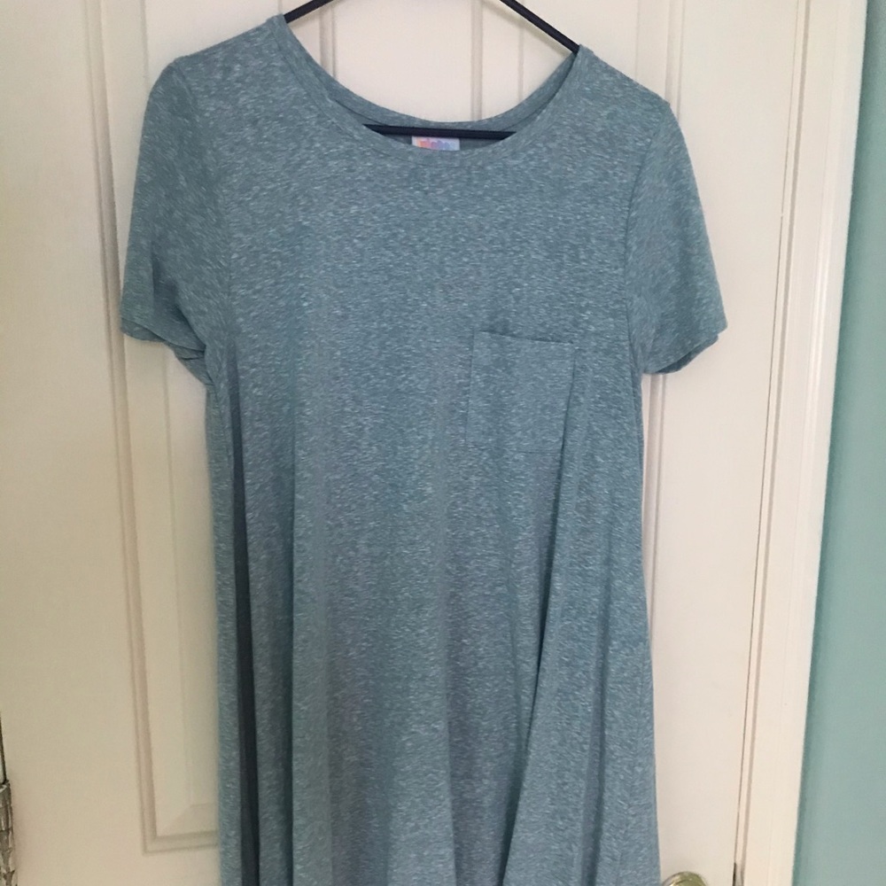 Blue heathered lularoe Carly
